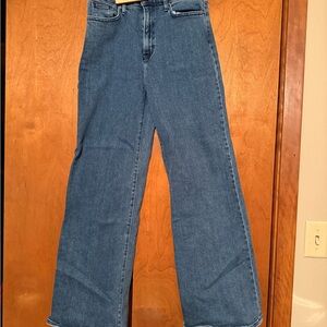 Just Black Women's Flare Jeans in Classic Blue